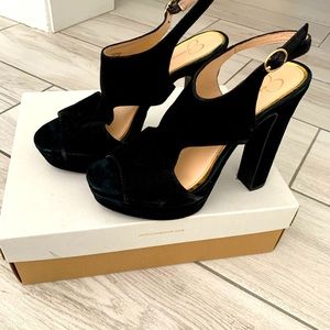 Jessica Simpson Barrow Block heel black suede